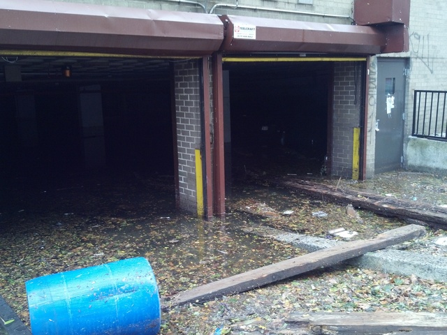 <p>A flooded garage at East 13th Street and Avenue C after Hurricane Sandy.</p>
