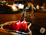 After 12-Hour Wait, Residents Turned Away When Nat'l Guard Runs Out of Gas