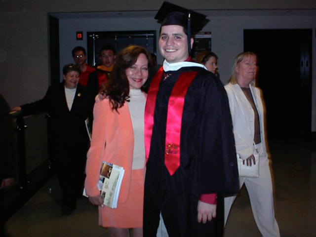 <p>Gilberto Valle poses with his mother, Elizabeth.</p>
