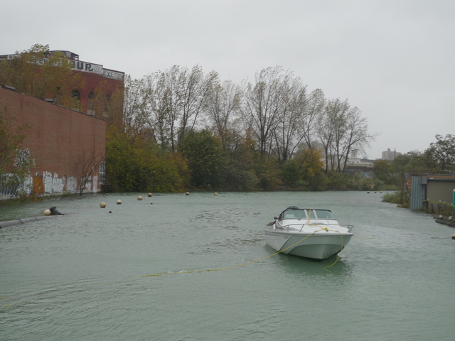 <p>During Hurricane Sandy, Gowanus residents were concerned whether boats docked in the canal would stay moored when the full brunt of the storm hit.</p>
