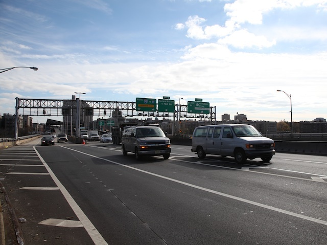 <p>Continued fuel shortages kept many vehicles off the road Monday, Nov. 5, 2012, helping alleviate congestion one week after Hurricane Sandy devastated roads and mass transit around the New York City area.</p>
