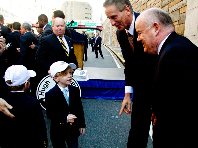<p>New York politicians and members of the Carey family gathered Oct. 22, 2012 for the ceremony to rename the Brooklyn-Battery Tunnel after former&nbsp;Gov. Hugh L. Carey. &nbsp;</p>
