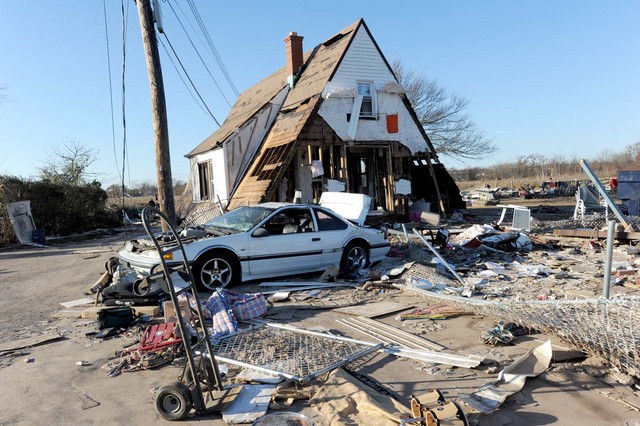 <p>More than a dozen houses on Kissam Avenue in Staten Island were leveled during Hurricane Sandy.</p>
