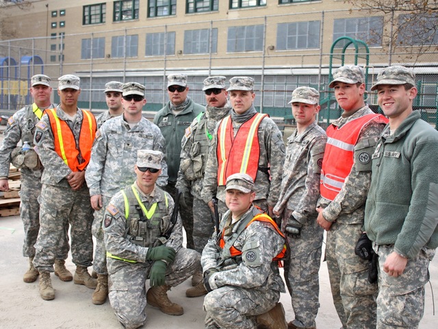 <p>The National Guard helped with the recovery efforts in Coney Island after Hurricane Sandy.</p>
