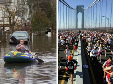 Preparations continue for the ING New York City Marathon in Hurricane Sandy's aftermath.