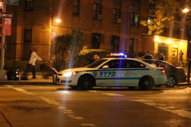 Hundreds of cops descended on Coney Island and The Rockaways Tuesday night, arresting more than a dozen after at least eight stores were apparently looted during the blackout cauesd by Hurricane Sandy .