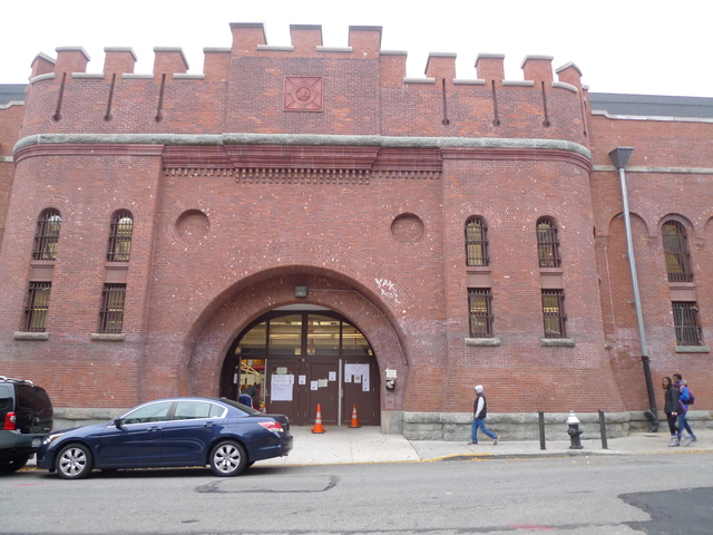 <p>The Park Slope Armory YMCA where evacuees already began arriving from Far Rockaway on Sunday, October 28, 2012, in preparation for Hurricane Sandy.</p>
