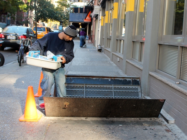 <p>With power finally back on, restaurants all over downtown Manhattan were rushing to open their doors after being shuttered for days after Hurricane Sandy.</p>
