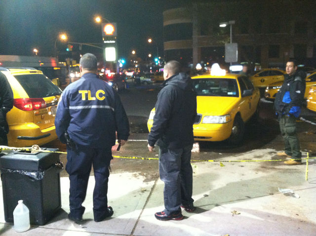 <p>Officials from the Taxi and Limousine Commission looked on as cabs poured into a Shell Station in Jackson Heights and locals were turned away.</p>
