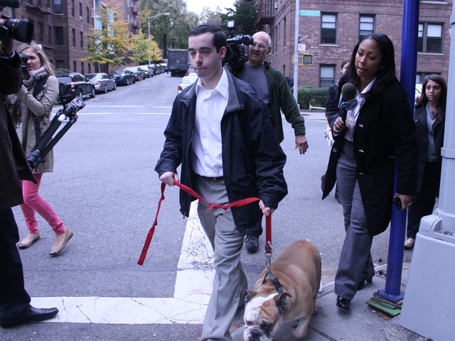 <p>A man who identified himself as Valle's younger brother entered his apartment and left with a dog.</p>
