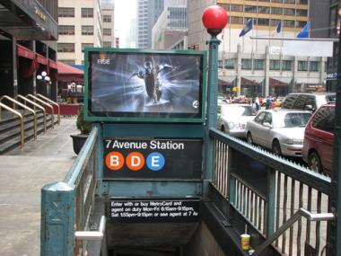 Police arrested a man who allegedly shot a strap hanger at the 53rd Street station on Seventh Avenue early Sunday morning.