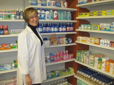 Elena Baranov, 39, is a co-owner and pharmacist at the new Elm Health Grocery Store in Greenwich Village.