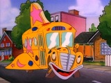 Magic School Bus Docks in Manhattan