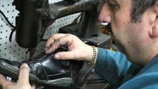 <p>Shalom Dekhkanov learned to repair shoes from his father in Russia. He works at Alex Shoe Repair in the East Village.</p>
