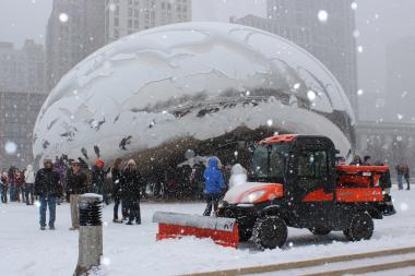  Several inches of snow could fall in Chicago on New Year's Eve. 
