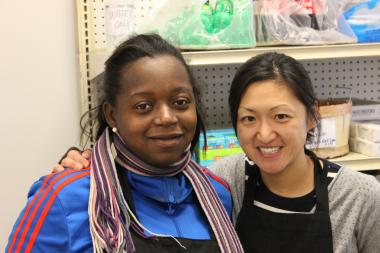  Cashier Sylteria Fisher and Manager Terri Zhu are among the employees at Louis Groceries, a new store that opened Dec. 18, 2013, in Grand Crossing. 
