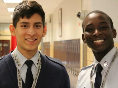  Air Force Academy High School seniors James Hejna and Khedoni Tyler are headed to the U.S. Air Force Academy in Colorado. 
