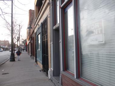  Stretches of Armitage Avenue are lined with empty storefronts, which SLAC hopes to turn into artist studios. 
