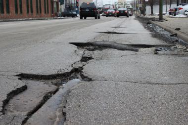   City crews have filled more than 215,000 potholes in 2014. Another 25,000 are slated for repair in March.  
