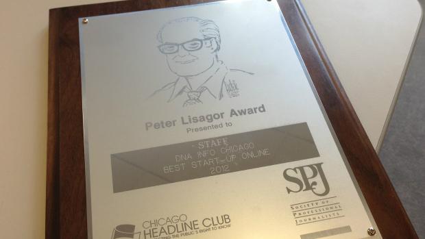  DNAinfo won four Lisagor Awards  Friday night. 