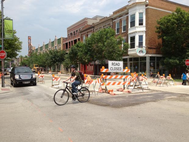  Construction on North Southport Avenue in Lakeview has been going on since early March, and could end as soon as this weekend. 
