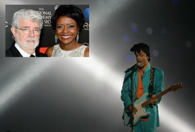  A source tells DNAinfo.com Chicago that pop star Prince will play at the wedding reception of George Lucas and Mellody Hobson. 
