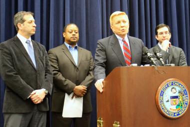  Aldermen John Arena, Roderick Sawyer, Bob Fioretti and Scott Waguespack of the Progressive Reform Caucus want TIF funds diverted to school budgets. 
