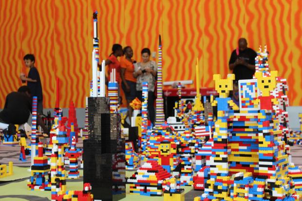  Chicago kids built their own Lego City at IIT Saturday. 
