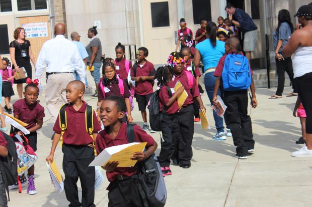  The first day of school ended Monday, Aug. 26, 2013 at the John Harvard Elementary School of Excellence in Grand Crossing. 
   
