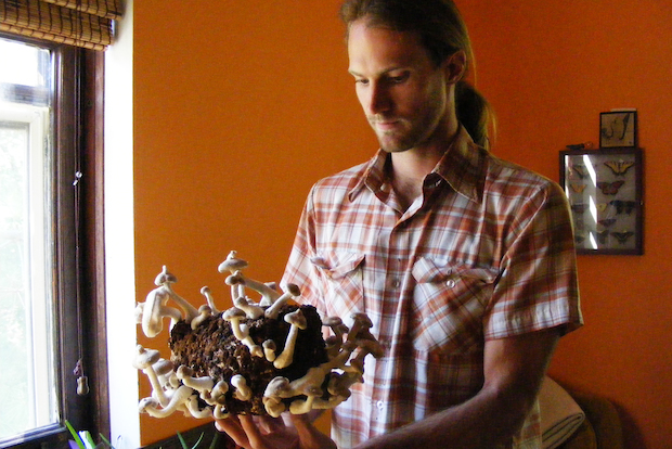   Michigan native Kevin Hovey has raised more than $4,000 to build a mushroom lab.  
