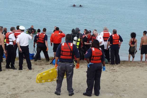   The incident occurred near 31st Street Beach shortly before 4 p.m. Tuesday, fire officials said.  