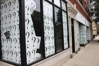  The storefronts at 1248-60 W. Devon Ave. have been covered with question marks for years. 