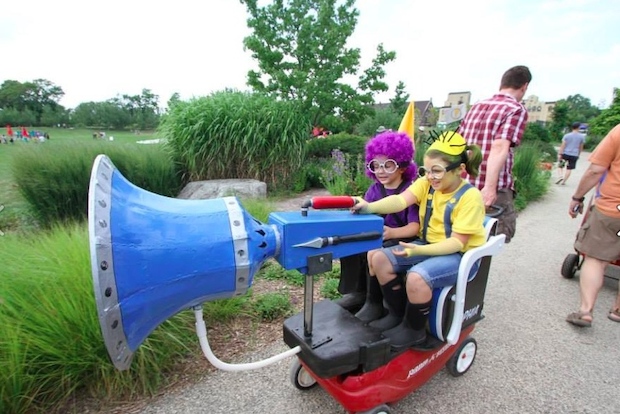   The Kiditarod race at last year's Figment Festival raised 169 pounds of food.  