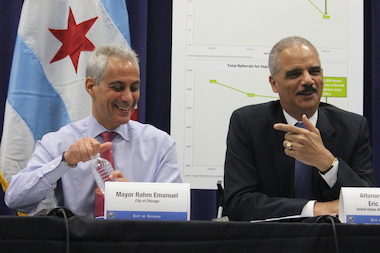  Mayor Rahm Emanuel and U.S. Attorney General Eric Holder found much to be delighted about in a roundtable discussion on CPS safety issues. 