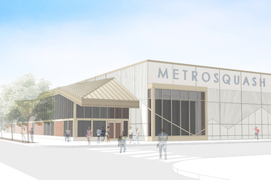  The new MetroSquash facility will feature eight regulation-size courts and four classrooms. 