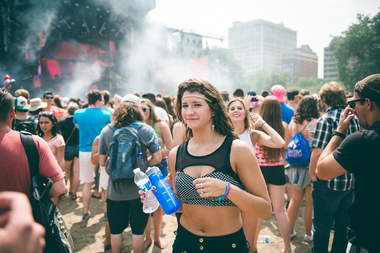  Fans take in Lollapalooza 2014 at Grant Park. 