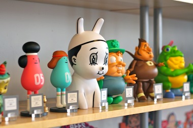  A selection of vinyl toys for sale at Rotofugi
 