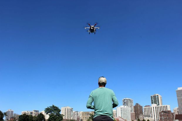  A growing number of Chicago-area residents are using drones to capture images and footage of the city. 