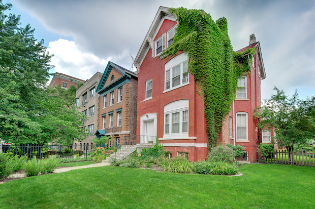   The home at 646 W. Fullerton Parkway is made up of three units, but can be converted into one.  