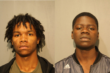  Jordan Bailey, 19 (l.) and Abdourahmane Soumare, 19, are charged with shooting an off-duty Chicago police officer. 