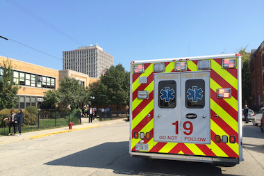  Students taken to the hospital after an irritant accidentally discharged at Ogden International High School, officials said. 