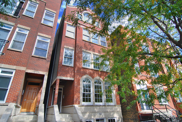   The home at 632 W. Schubert Ave. No. 1 has ebony-stained hardwood floors and a 50-foot-long basement.  
