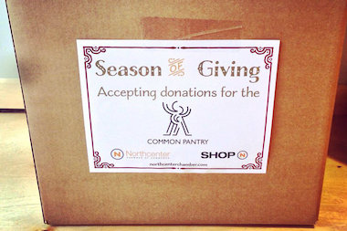  A number of North Center businesses will serve as collection centers during the holiday shopping season for food and toiletry items that will be donated to Common Pantry. 