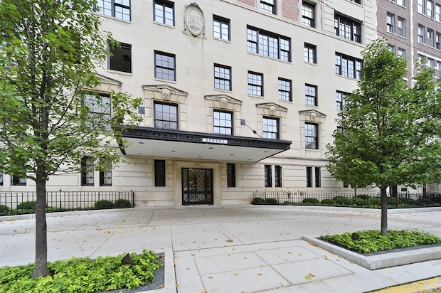   The home at 2430 N. Lakeview Ave., No. 11-12 has a grand staircase and restored wood paneling.  