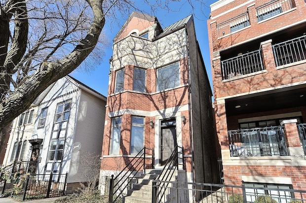   At 1320 W. Webster Ave., there's a rear patio and a rooftop deck above the two-car garage.  