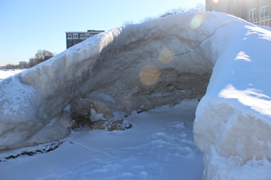  The blizzard and high wind did some wild stuff to the neighborhood's lakefront. 