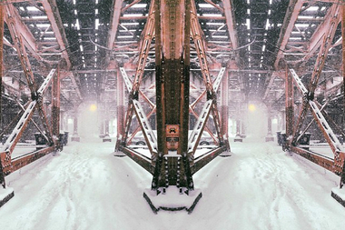  Instagram user miss_elissss took a great shot of the "L" tracks in snow this week. 