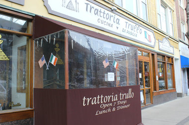  Trattoria Trullo's owner and staff are locked out of the restaurant following a lease dispute. 