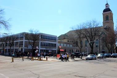  Bridgeport Catholic Academy is right next door to Nativity of Our Lord Church. 