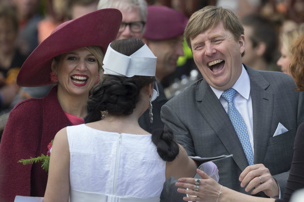  King Willem-Alexander and Queen Maxima of The Netherlands participate in King's Day on April 27, 2015 in Dordrecht, Netherlands. 